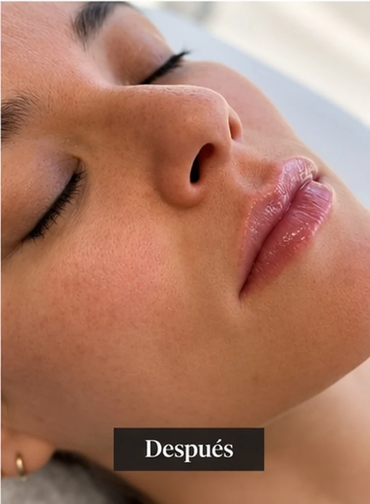 Labios después del tratamiento
